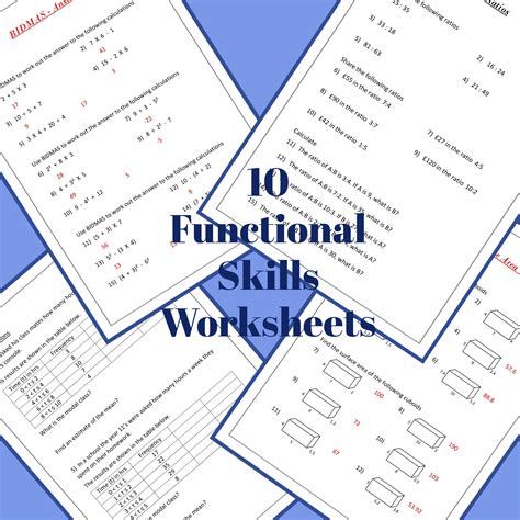 Functional Math Skills Worksheets Basic Math Skills for Adults