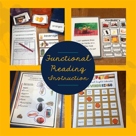 Functional Reading Comprehension Teaching Resources TPT