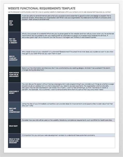 Functional Specification Template Word