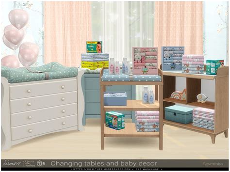 Functional toddler changing table Sims 4 Mod Download Free