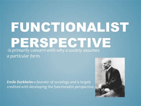 Functionalist Perspective & Theory in Sociology - Theories in health ...