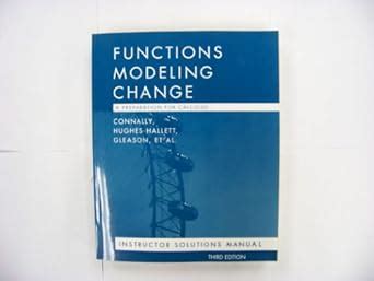 Functions modeling change instructor solutions manual. - Il segreto di sullivan di robin murphy.