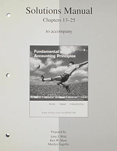Fundamental accounting principles solutions manual volume 2 chapter 13 25. - Aspect ewfm shift bid training manual.