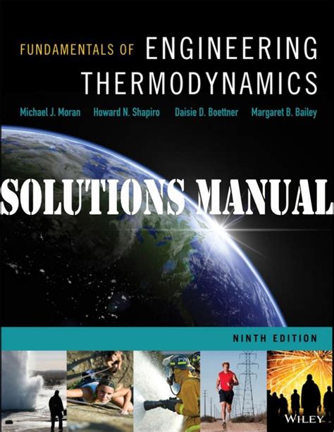 Fundamentals Of Engineering Thermodynamics 7th Edition Solution Manual