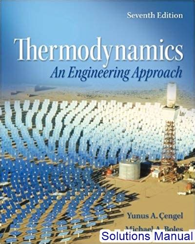 Fundamentals Of Engineering Thermodynamics 7th Edition Solutions Manual Download