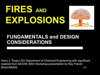 Fundamentals Of Explosions Natural Accidental And Controlledthe Fundamentals Of Product Design
