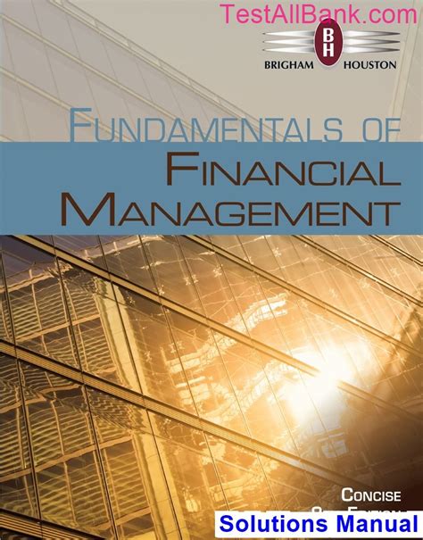 Fundamentals financial management brigham solution handbuch zum kostenlosen download. - Educación en el territorio federal amazonas.