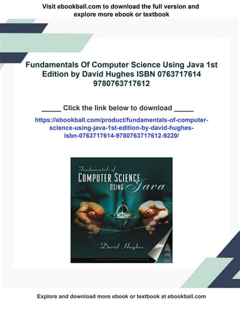 Fundamentals of Computer Science using Java: .