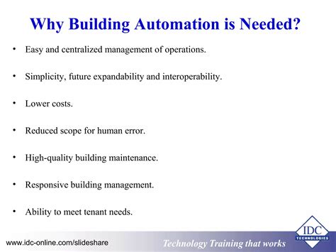 Fundamentals of Practical Building Automation Systems