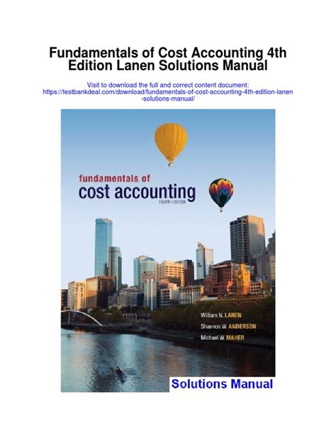 Fundamentals of cost accounting 4th edition solutions manual. - Como conseguir el manual de instruciones de scan neat.