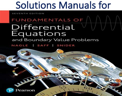 Fundamentals of differential equations 7th edition solutions manual. - Etude pédologique de la haute-volta, région centre-nord.