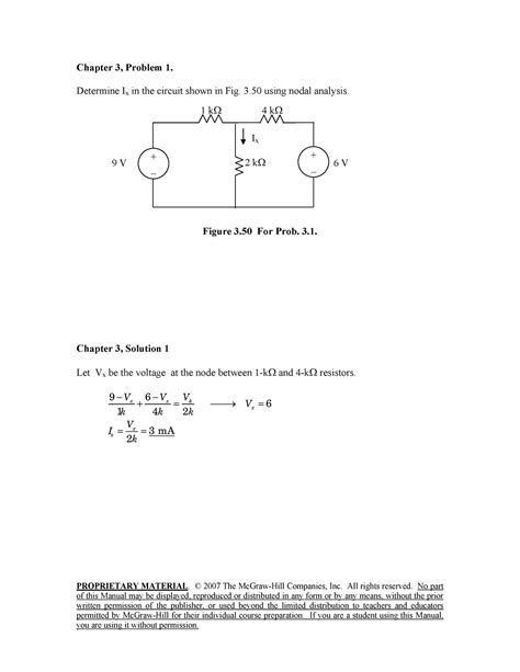 Fundamentals of electric circuits 3rd edition solutions manual chapter 3. - Yamaha p 80 p80 service manual repair guide.