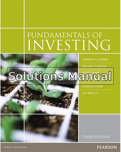 Fundamentals of investing gitman solutions manual. - John deere stx30 stx38 lawn tractor operators manual sn 100001 up.