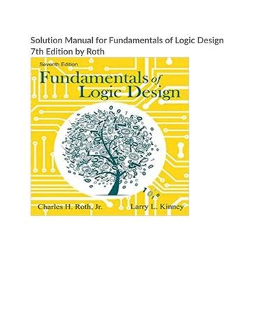 Fundamentals of logic design roth solution manual. - Descendentes do conselheiro josé maria de avelar brotero.
