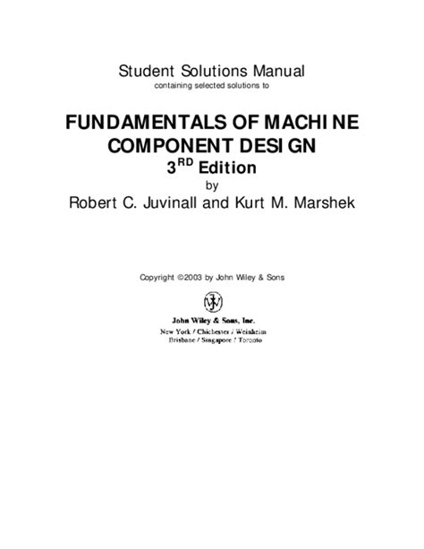 Fundamentals of machine component design solutions manual. - Personal power through awareness a guidebook for sensitive people.