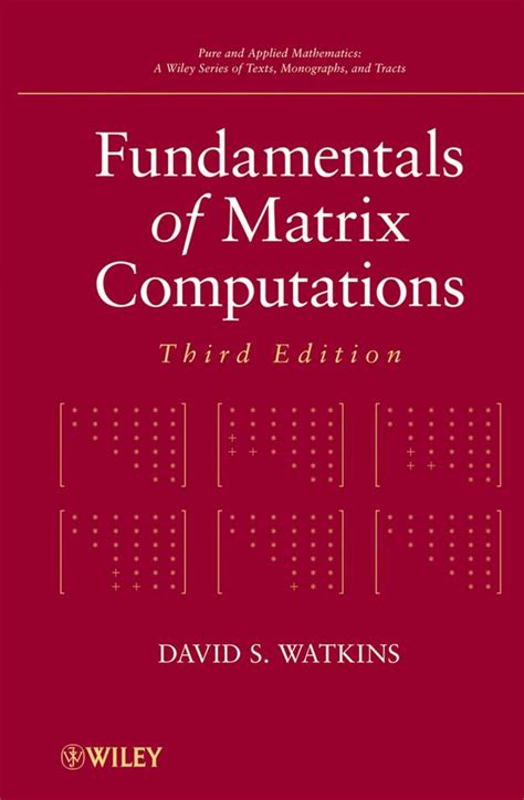 Fundamentals of matrix computations solution manual. - América hispana en los albores de la emancipación.