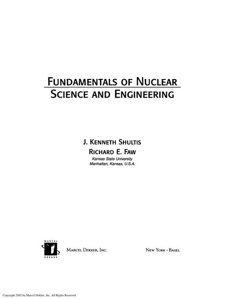 Fundamentals of nuclear engineering solutions manual. - Honda cmx 450 manuale di riparazione.