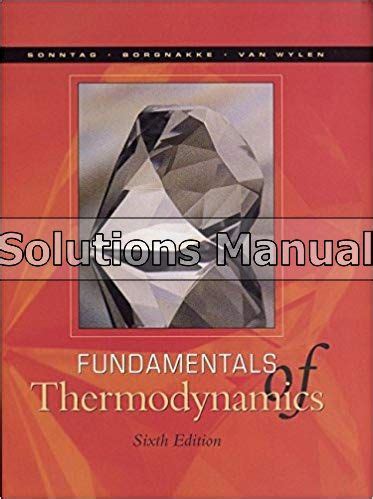 Fundamentals of thermodynamics 6th edition solution manual. - Nueve cantos pesimistas y una resurrección..