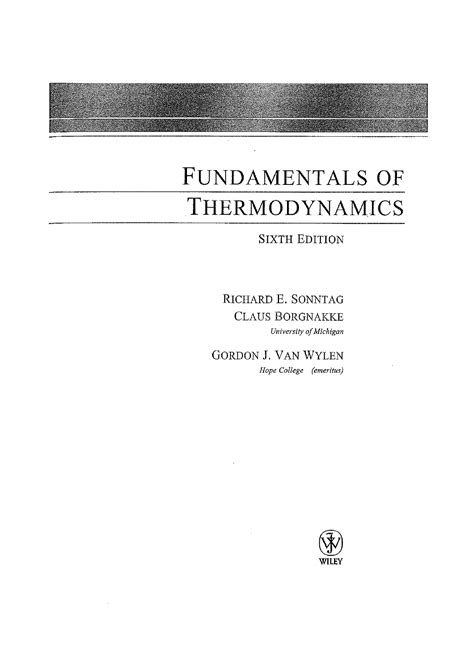 Fundamentals of thermodynamics van wylen 6th edition solution manual. - Najdziwniejsze i osobliwe zdarzenia, czyli, pitaval fantastyczny.