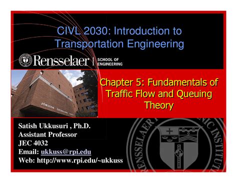 Fundamentals of traffic flow and queuing theory pdf مترجم