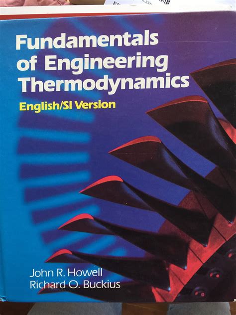 Read Fundamentals Of Engineering Thermodynamics By John R Howell