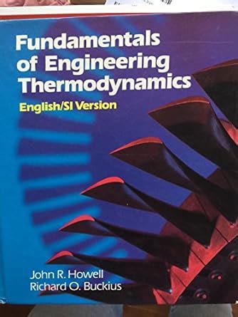 Read Online Fundamentals Of Engineering Thermodynamics By Richard O Buckius
