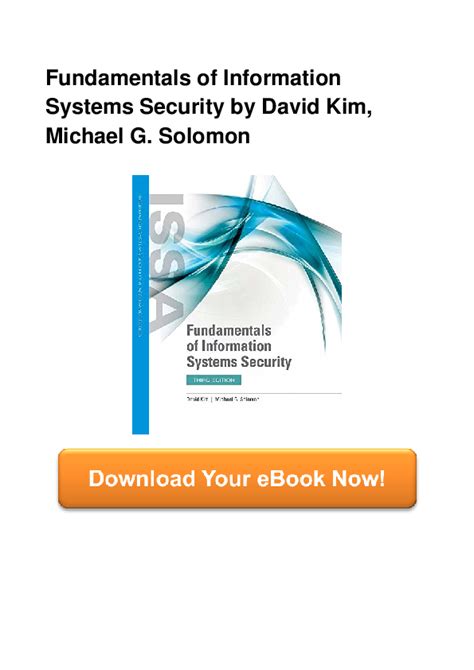 Download Fundamentals Of Information Systems Security By David Kim