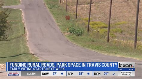 Funding rural roads, park space in Travis County on the ballot starting next week