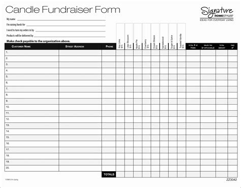Fundraiser Order Form Templates In Excel 2023 Free Sample, Example