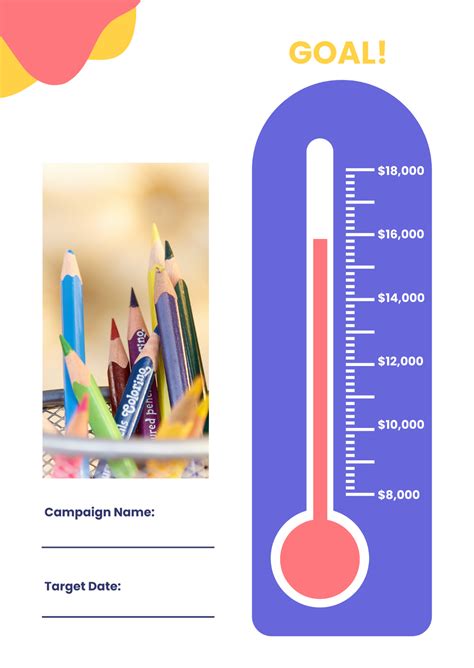 Fundraising Chart Template