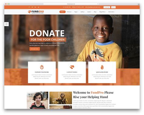 Fundraising Website Template