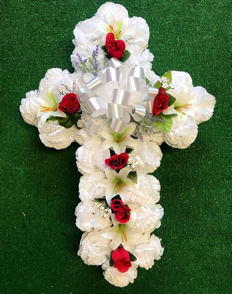 Funeral Floral Cross - Etsy