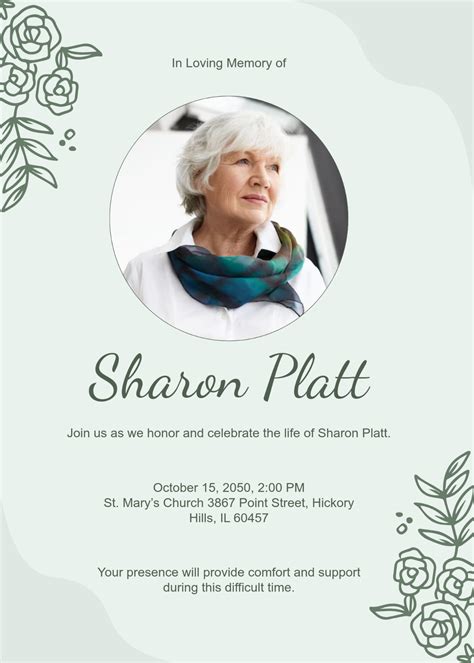 Funeral Invitation Template Word Beautiful Funeral Program Invitation Design Template In Word P