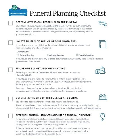 Funeral Planning Checklist Template New Free Printable Funeral Program Planner Funeral