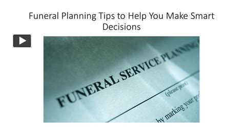 Funeral Planning Tips to Help You Make Smart Decisions