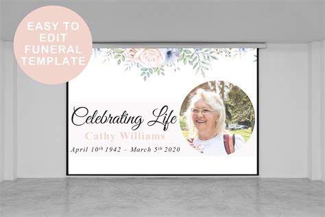 Funeral Powerpoint Slideshow Presentation Funeral Presentation Etsy