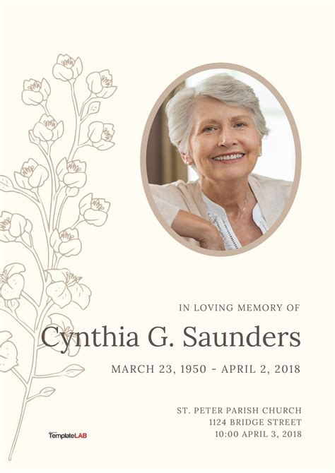 Funeral Program Template Ms Word And Template 680498 Images