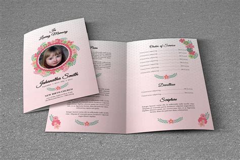 Funeral Program TemplateV234 Funeral program template, Funeral