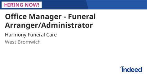 Funeral administrator jobs.  Funeral Arranger Administrator This involve...