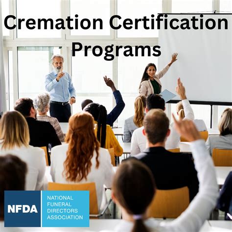 Funeral assistant certification.  Occasionally, NFDA offers a free CE event for the...