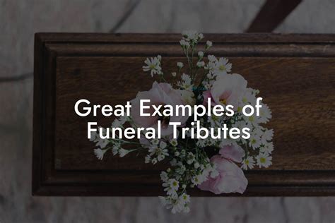 Funeral ceremony examples.  Here are some expert tips, along with Home ...