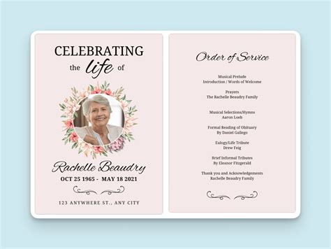 Funeral checklist template.  12 Funeral Program Examples + Template: How to Make The Per...