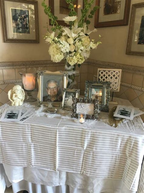 Display Ideas for a Remembrance Table The m