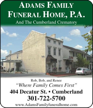 Funeral homes cumberland md.  We offer a multitude of various services rang...