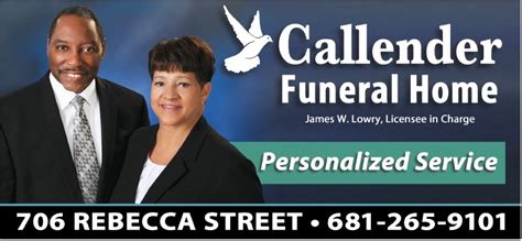Funeral homes in charleston wv.  Callender Funeral Home, LLC 706 Rebecc...