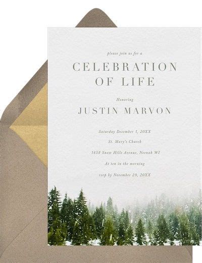 Funeral invitation text message.  13 Funeral Invitation Designs to Honor ...