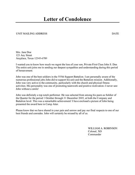 Funeral letter sample.  Elements of a Letter of Condolence.  60 examples you can use o...