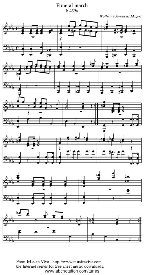 Funeral march mozart