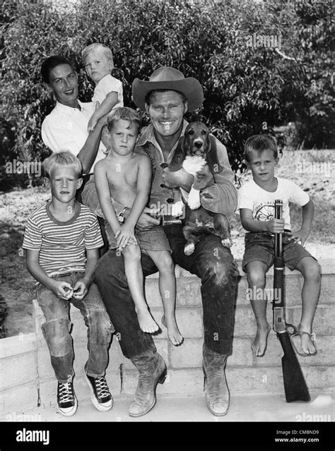 He had four sons with his first wife. Michael (1950-2017), Jeffrey (1952-2014), Stephen (born in 1953) and Kevin (1956-2005). His son Jeffrey joined him in The Rifleman, filmed in 1959 as Toby Halperin, in the episode Tension He is also a known author for Strength Coach: A Call to Serve (2013). . 