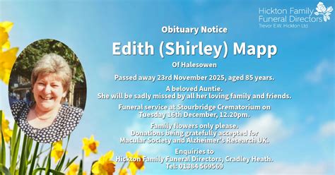 Funeral notices stourbridge crematorium.  Passed away peacefully, aged...